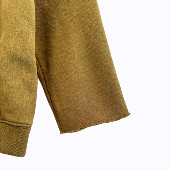 GOLDEN GOOSE Deluxe Brand Elise Oversized Sweatshirt in Musk (Mustard Green) XXS - Picture 12 of 15